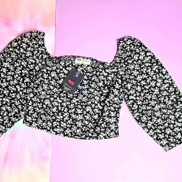 Levi's Cropped Sleeves Top - Picture 2 of 6